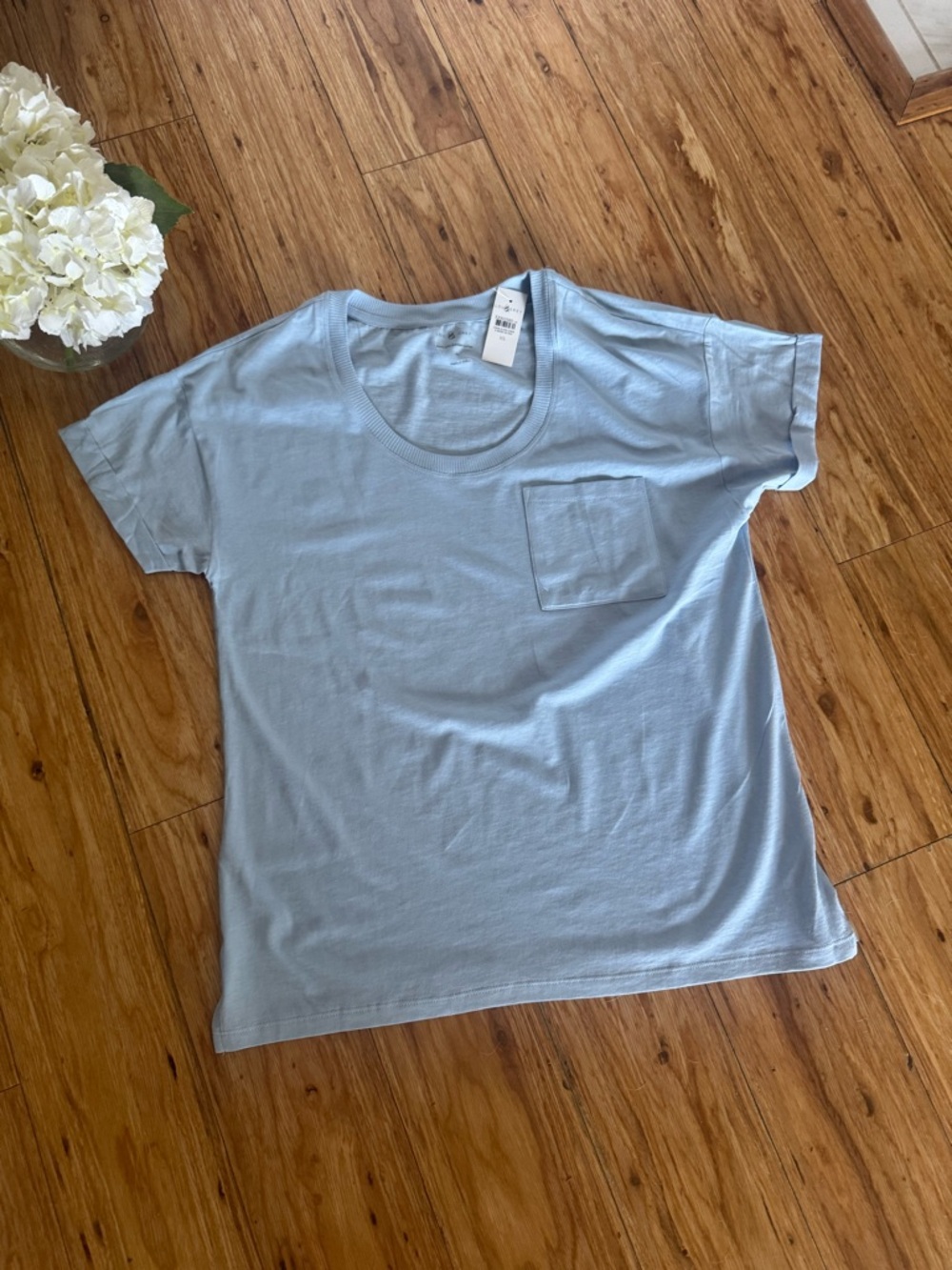 Lou & Grey Light Blue Pocket Tee